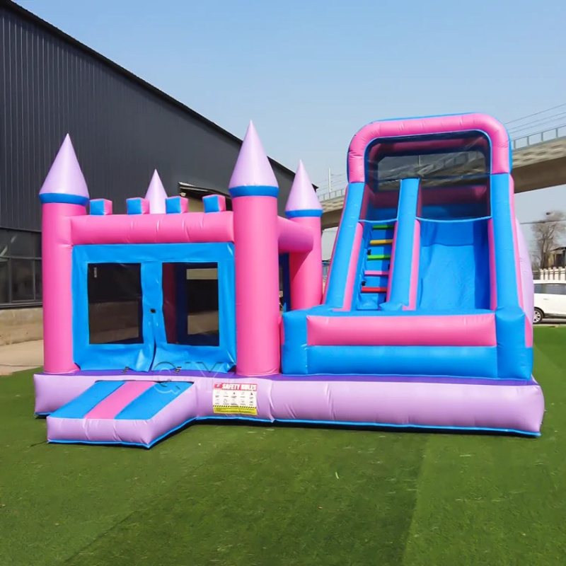 Kids Outdoor Jumping Castle - Commercial Bounce House Colorful Luxury Commercial