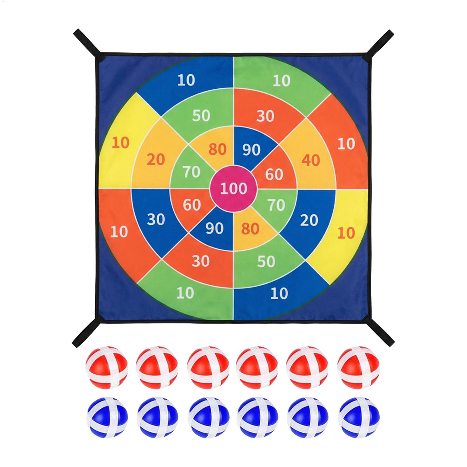 Kids Outdoor Dome - Trampoline Sticky Ball Dart Board Game