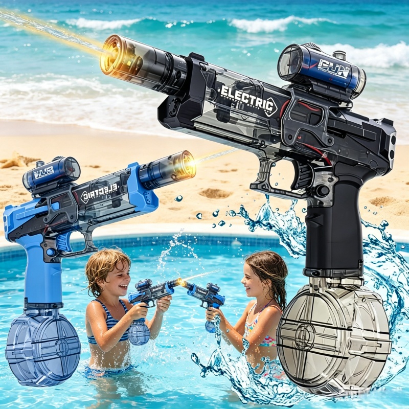 Kids Outdoor Storage - Children Continuous Fire Electric Water Guns