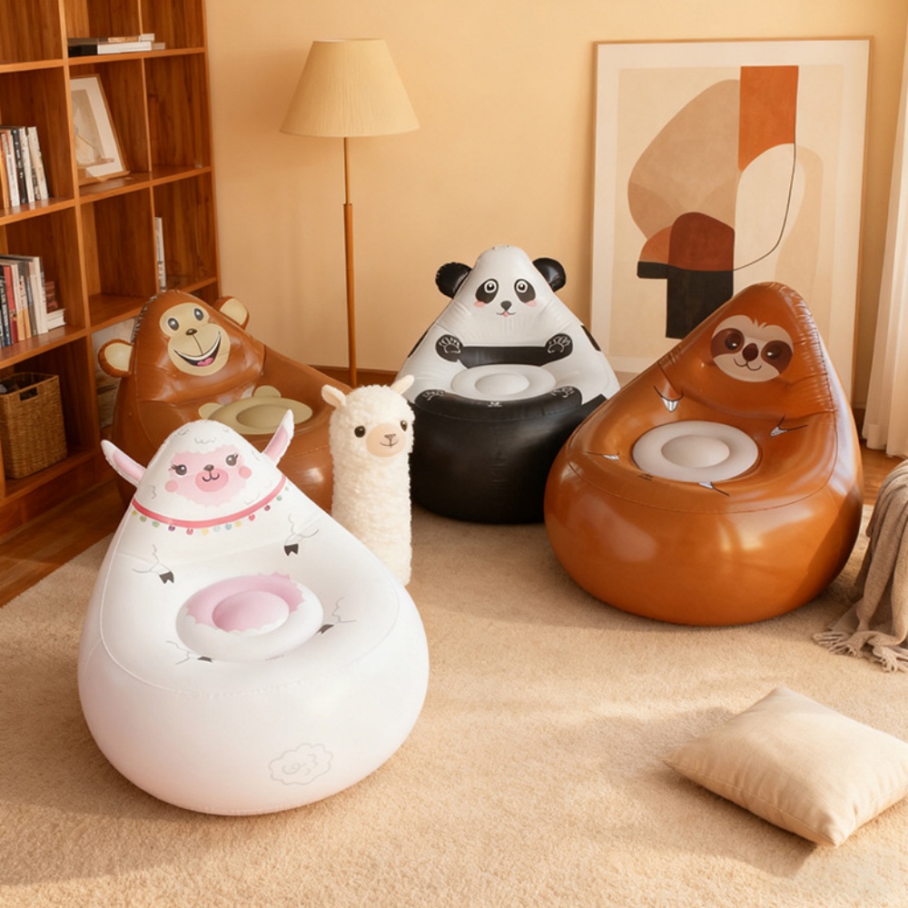 Kids Outdoor Storage - Cartoon Kids PVC Inflatable Sofa Soft