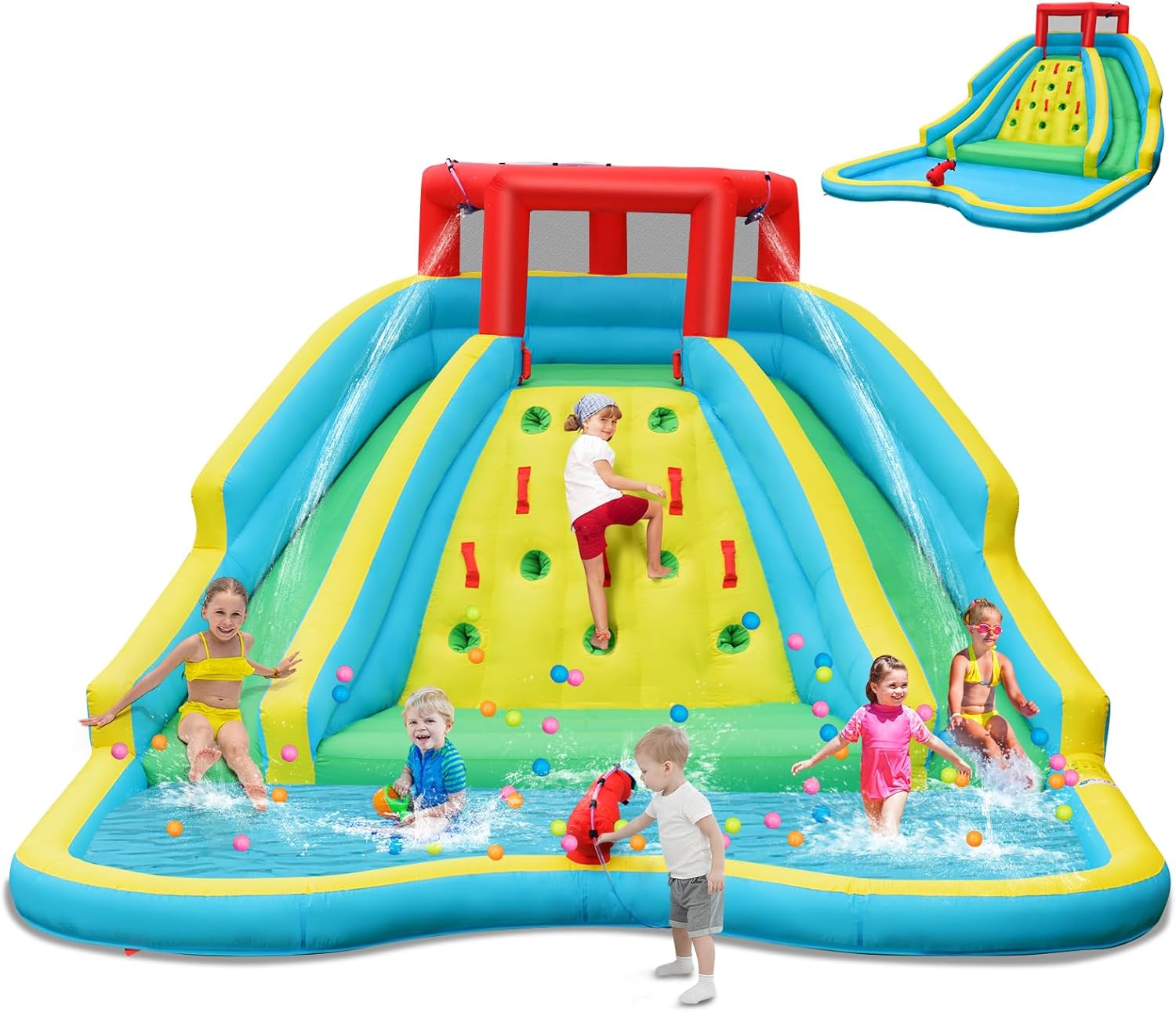 Kids Outdoor Park - Giant Inflatable Water Slide for Kids,