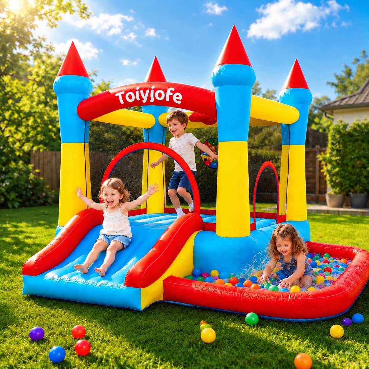 Bounce House for Kids 3-6, Tod - Kids Outdoor Jumping Castle review and price