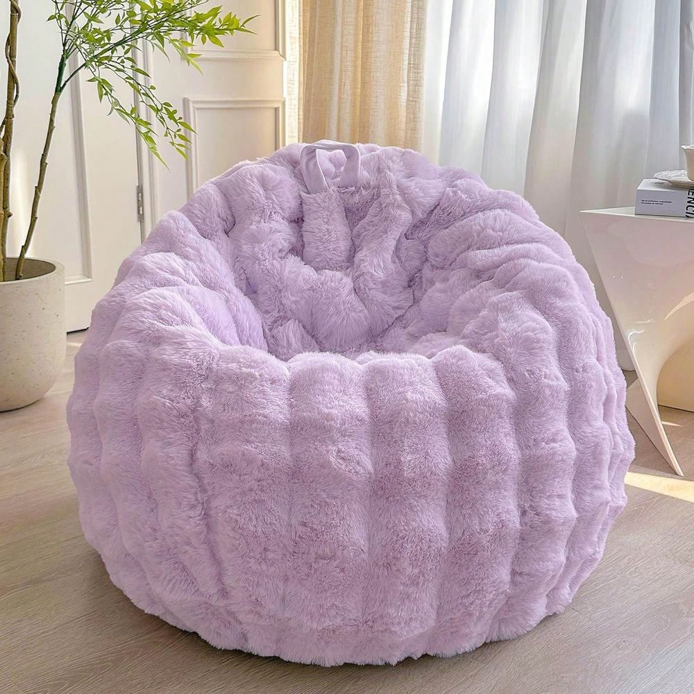 Faux Rabbit Fur Bean Bag Cover - Kids Outdoor Storage review and price