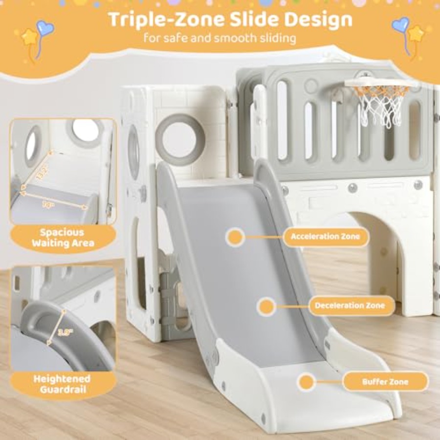 9 in 1 Toddler Slide Set, Larg - Kids Outdoor Gear review and price