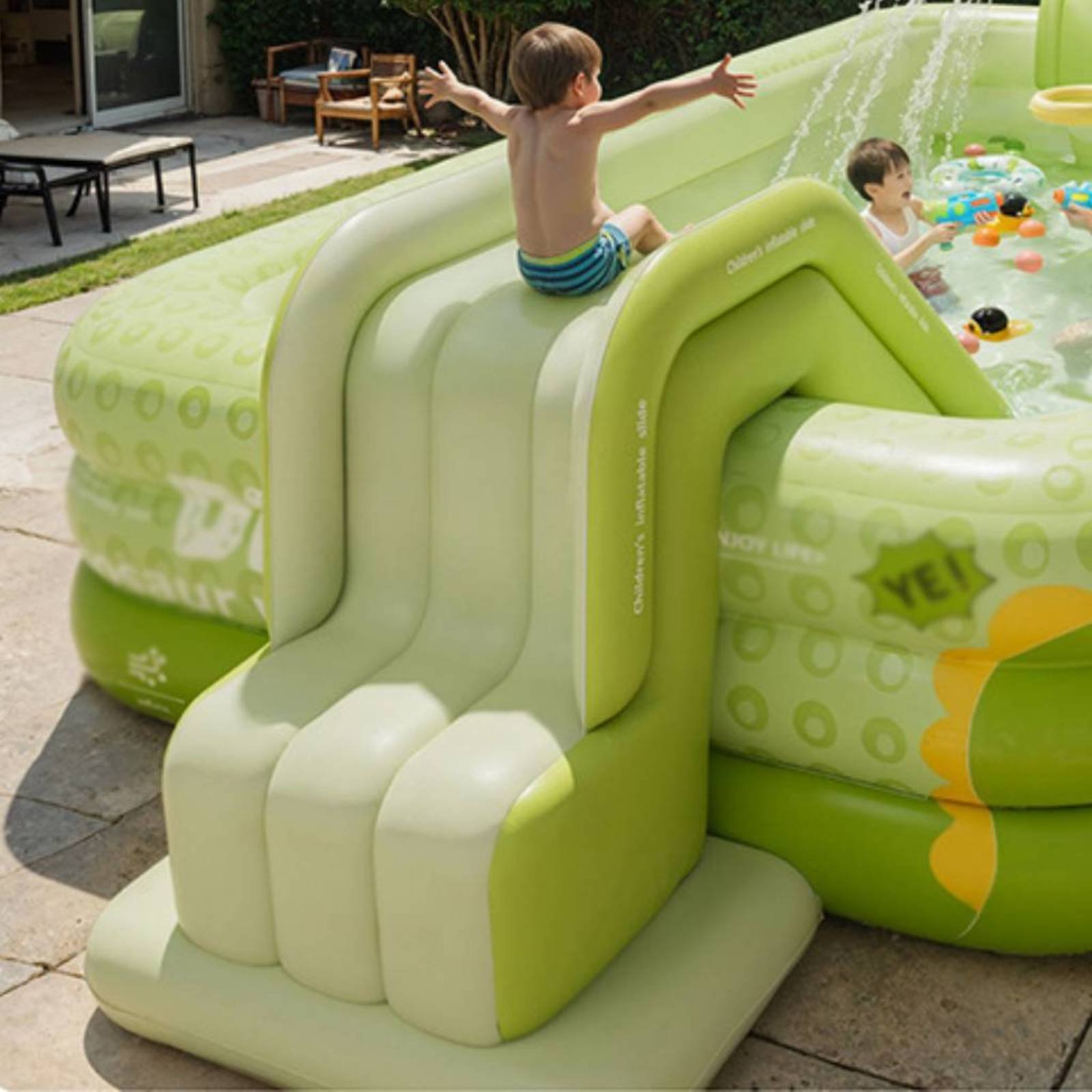 Inflatable Pool Slide Foldable - Kids Outdoor Park review and price