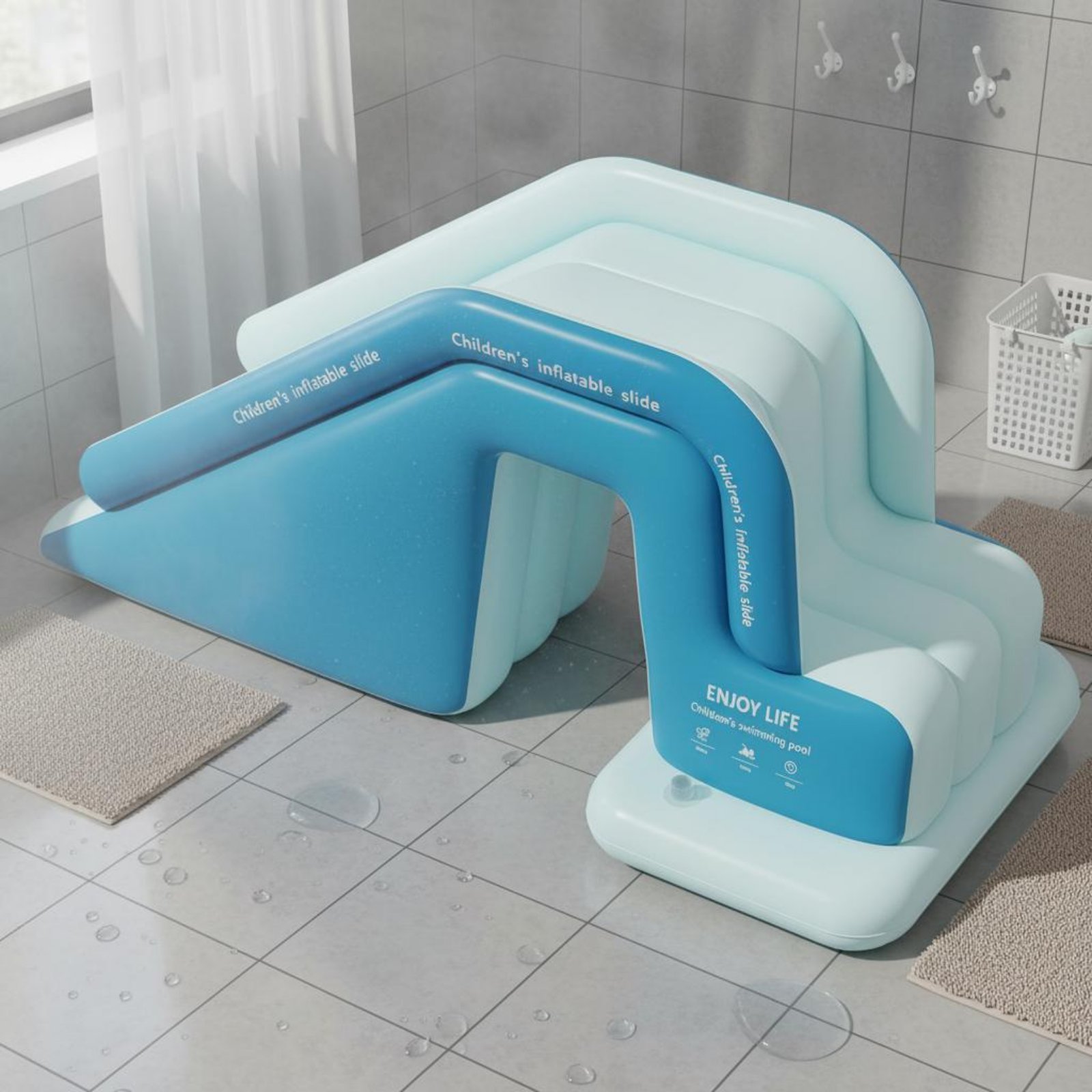 Inflatable Pool Slide Foldable - Kids Outdoor Park review and price