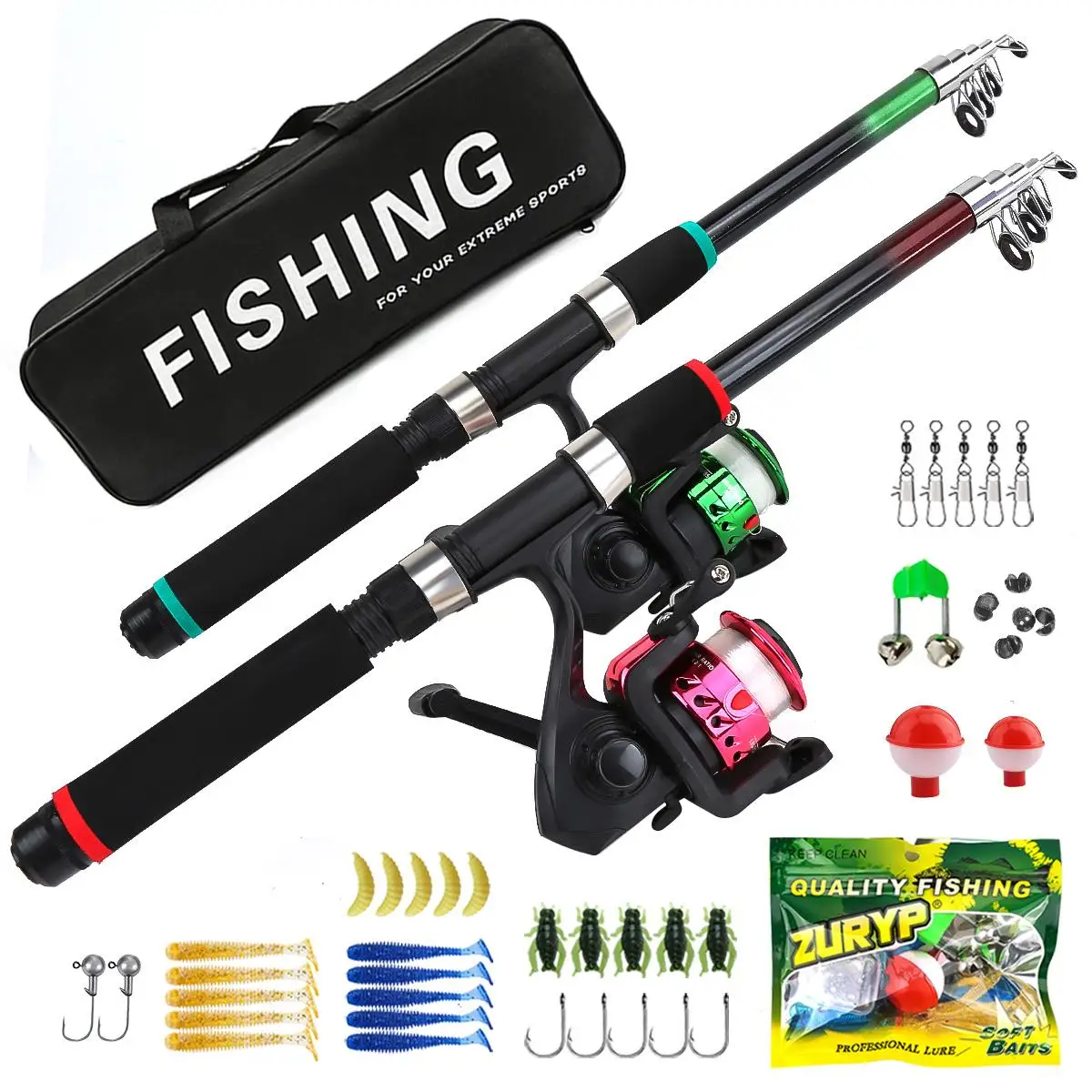 2-in-1 Telescopic Fishing Rod  - Kids Outdoor Gear review and price