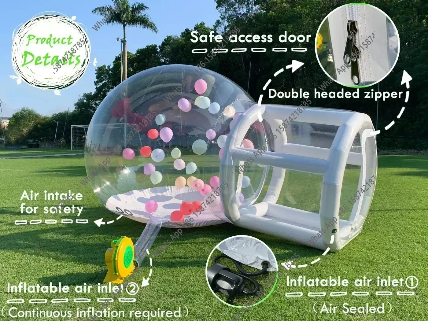 Inflatable Bubble House for Pa - Kids Outdoor Dome review and price