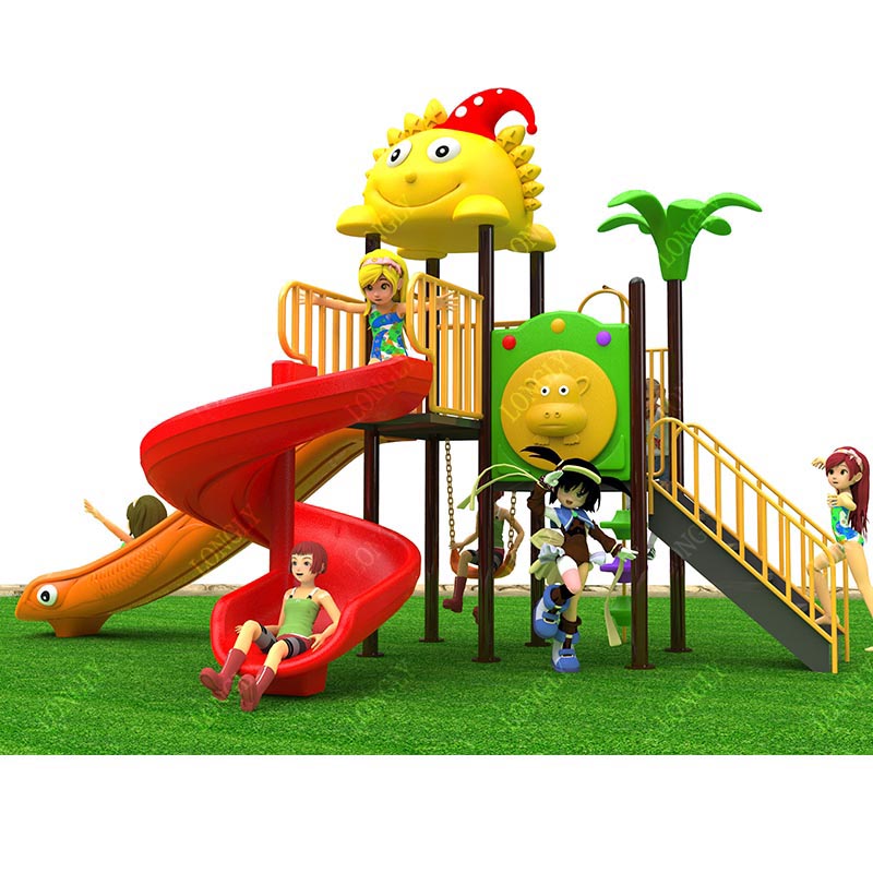 Commercial Plastic Slide 450x2 - Kids Outdoor Park review and price