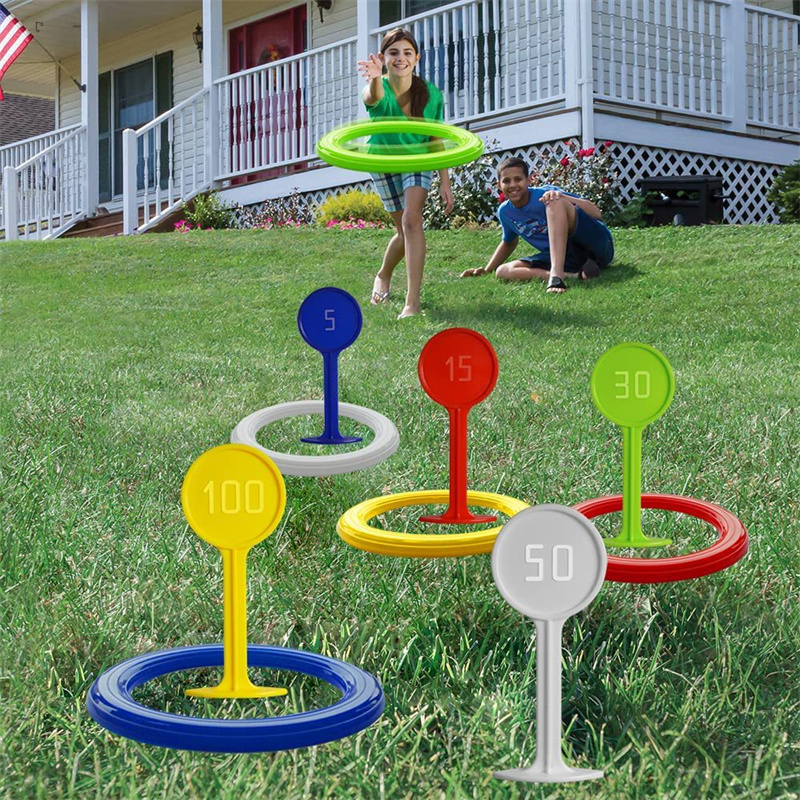 Plastic Ring Toss Game for Kid - Kids Outdoor Yard Toys review and price