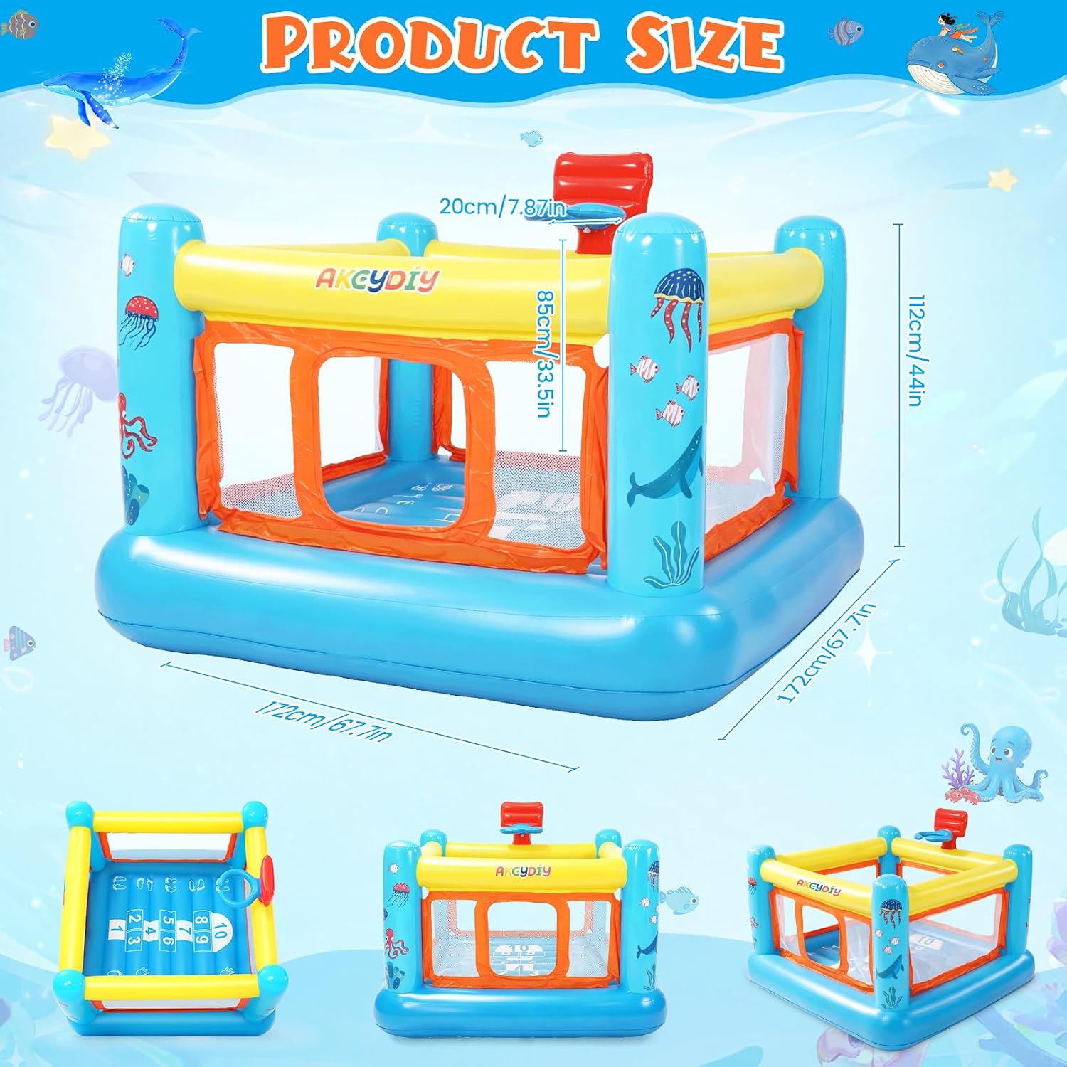 Bounce House, PVC Inflatable B - Kids Outdoor Jumping Castle review and price