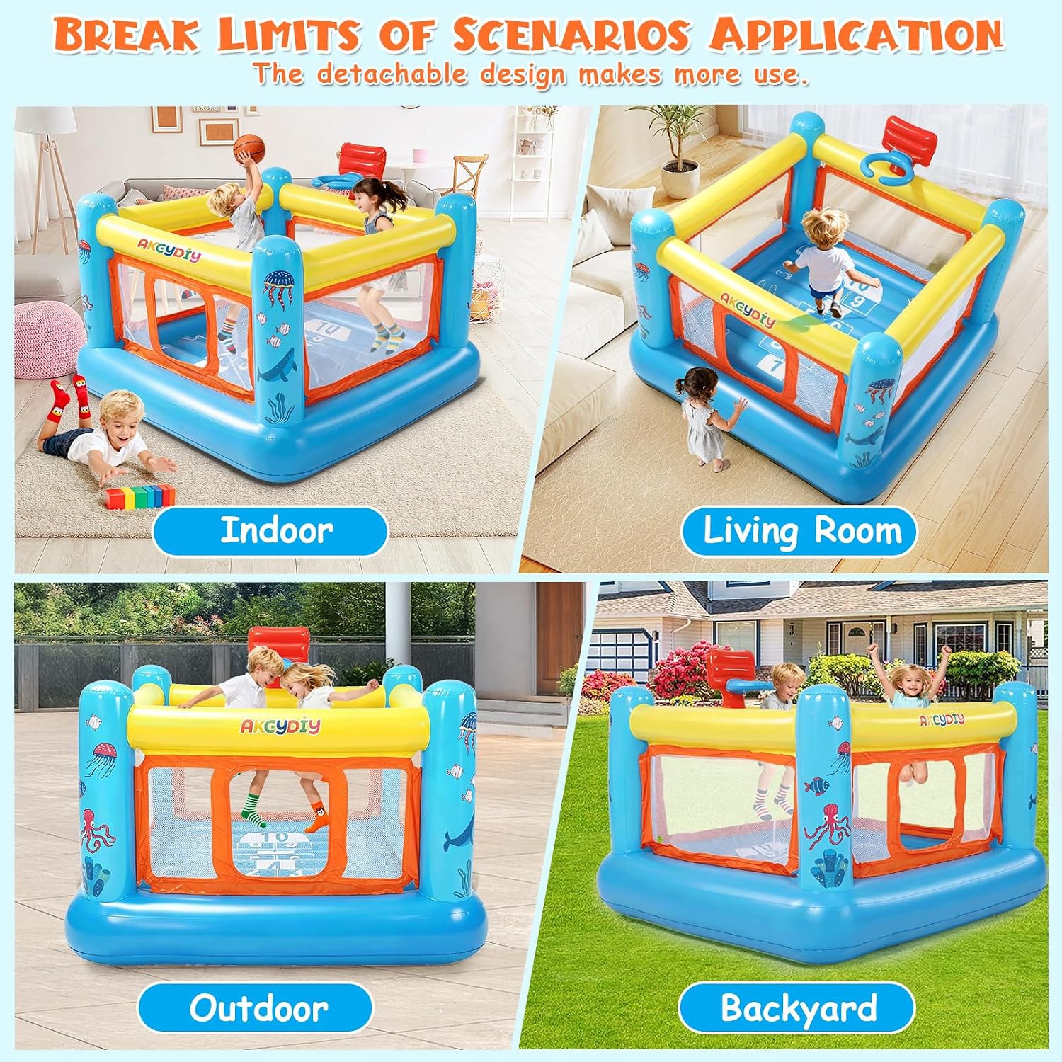 Bounce House, PVC Inflatable B - Kids Outdoor Jumping Castle review and price