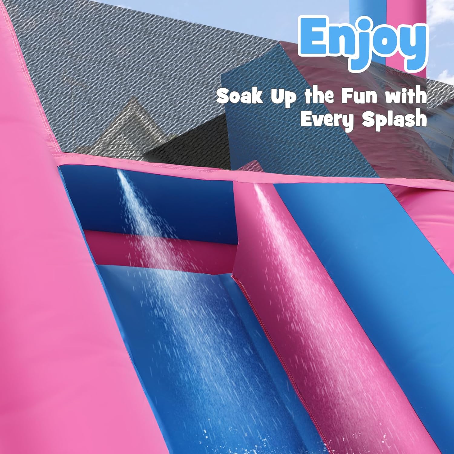 26.2 FT Heavy Duty Inflatable  - Kids Outdoor Park review and price