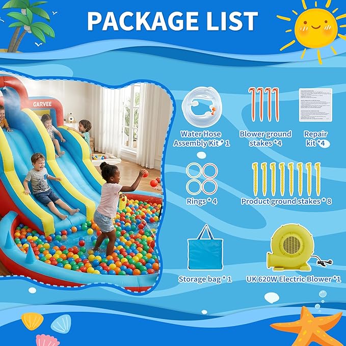 All-Season 8-in-1 Inflatable W - Kids Outdoor Park review and price