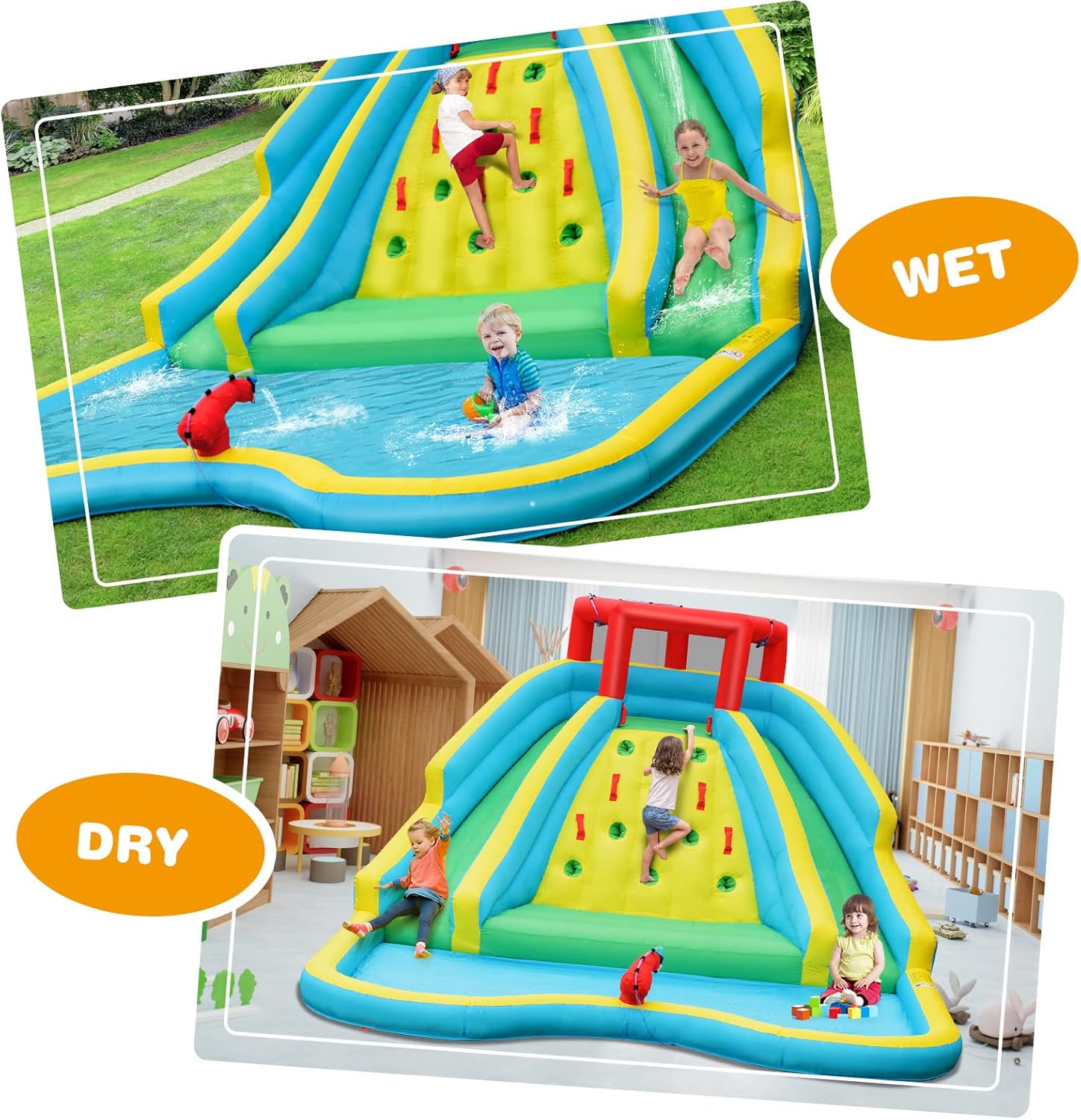 Giant Inflatable Water Slide f - Kids Outdoor Park review and price