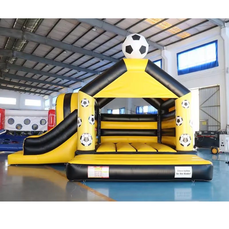 Black Yellow Football Theme In - Kids Outdoor Jumping Castle review and price