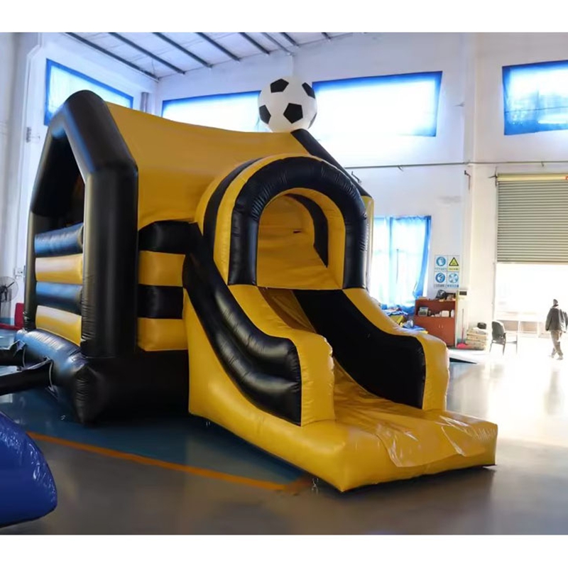 Black Yellow Football Theme In - Kids Outdoor Jumping Castle review and price