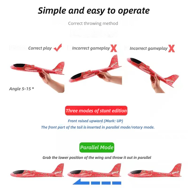 48cm Large Foam Airplane Child - Kids Outdoor Storage review and price