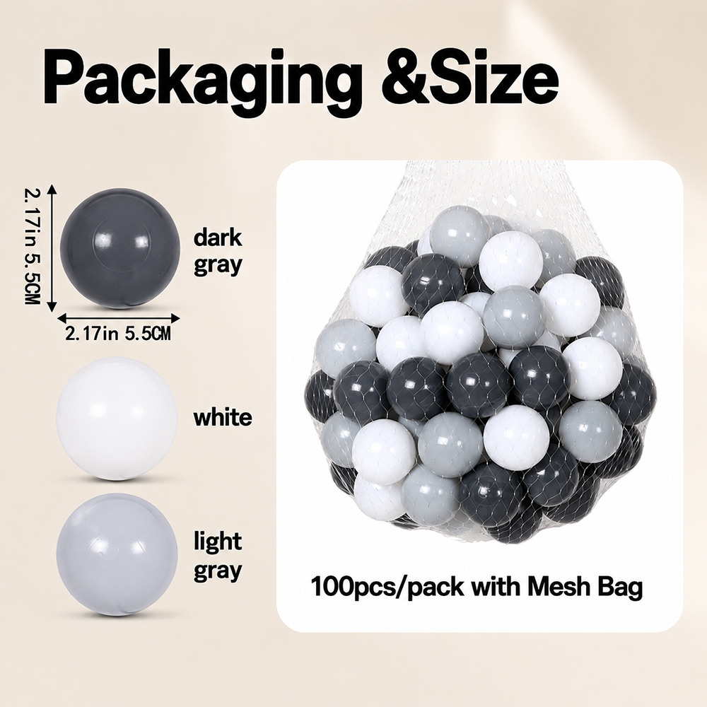 5.5cm 100pcs Ocean Balls Pit B - Kids Outdoor Dome review and price