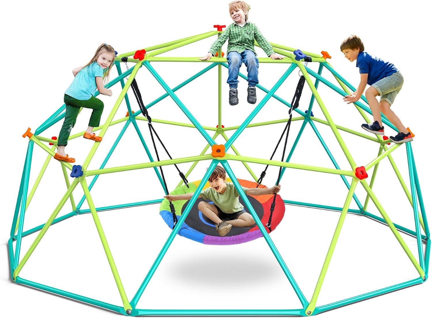 10 ft Climbing Dome Swing Set  - Kids Outdoor Dome review and price