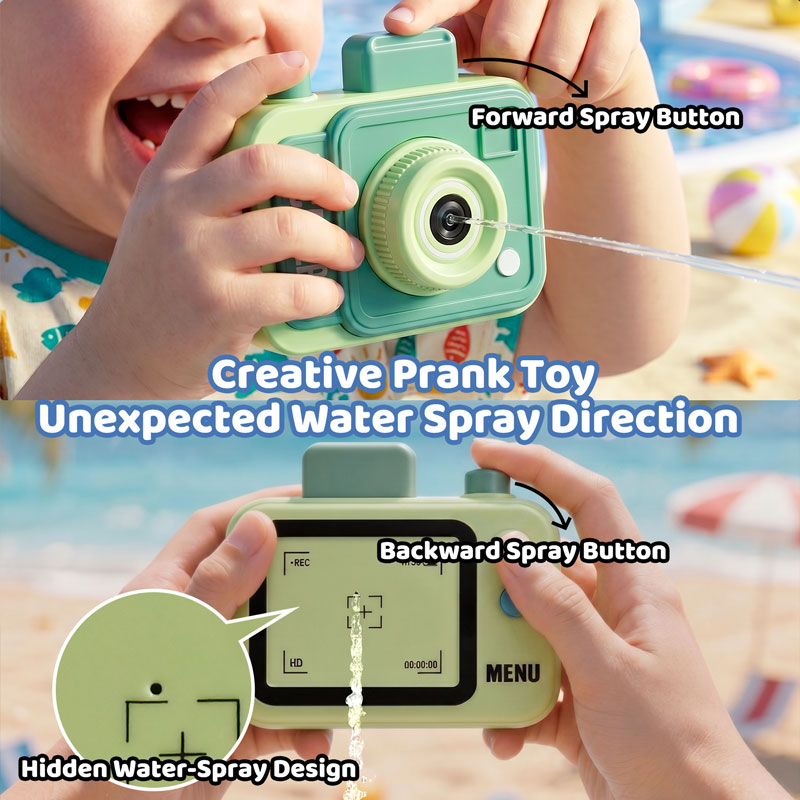 Double-sided Water Gun Camera  - Kids Outdoor Storage review and price