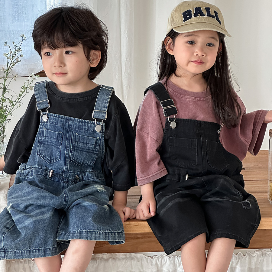 2026 Summer Unisex Kids Denim  - Kids Outdoor Jumpsuit review and price
