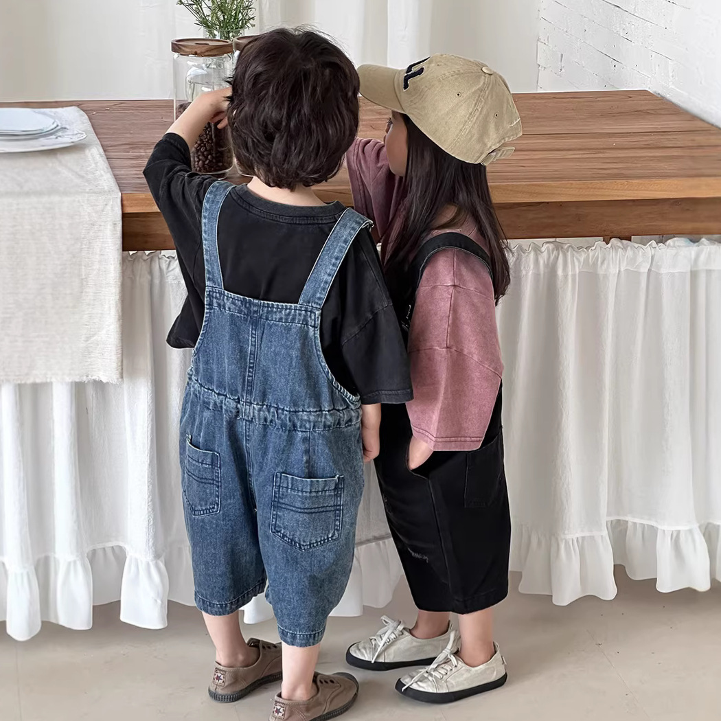 2026 Summer Unisex Kids Denim  - Kids Outdoor Jumpsuit review and price