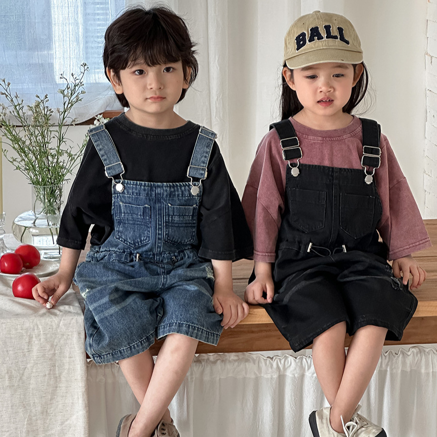2026 Summer Unisex Kids Denim  - Kids Outdoor Jumpsuit review and price