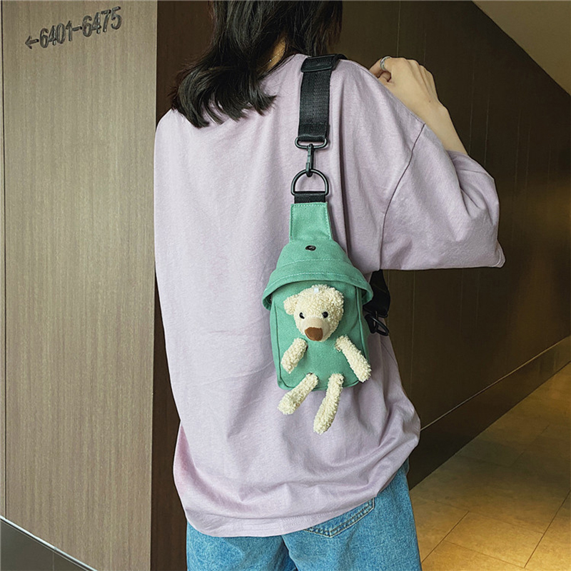 Korean Bear Crossbody Bags Fas - Kids Outdoor Storage review and price