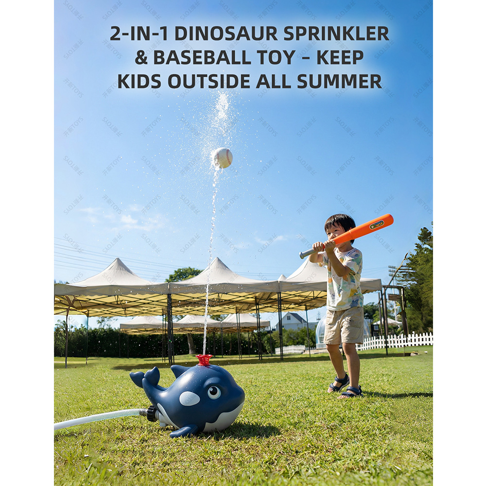 Cartoon Whale Sprinkler Outdoo - Kids Outdoor Yard Toys review and price