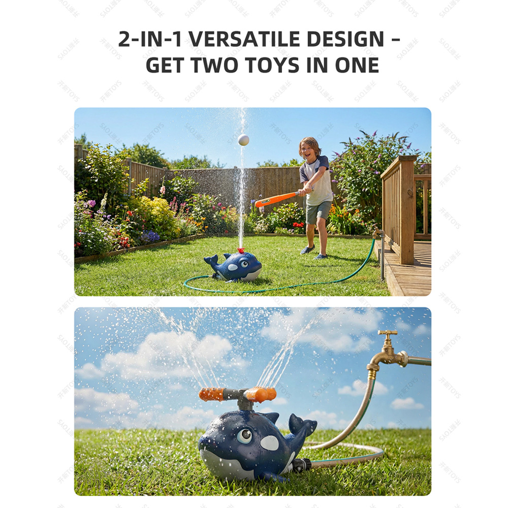 Cartoon Whale Sprinkler Outdoo - Kids Outdoor Yard Toys review and price