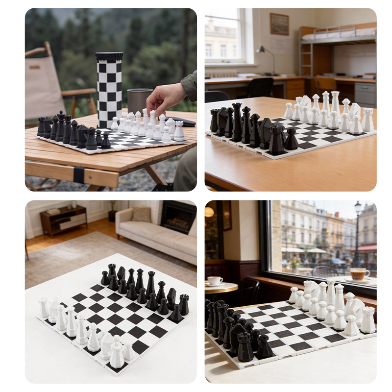 2 in 1 Portable Chess Game Set - Kids Outdoor Storage review and price